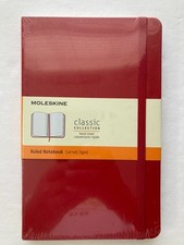 Moleskine Classic Notebook Hard Cover Pocket 3.5" x 5.5" Ruled Lined SCARLET RED