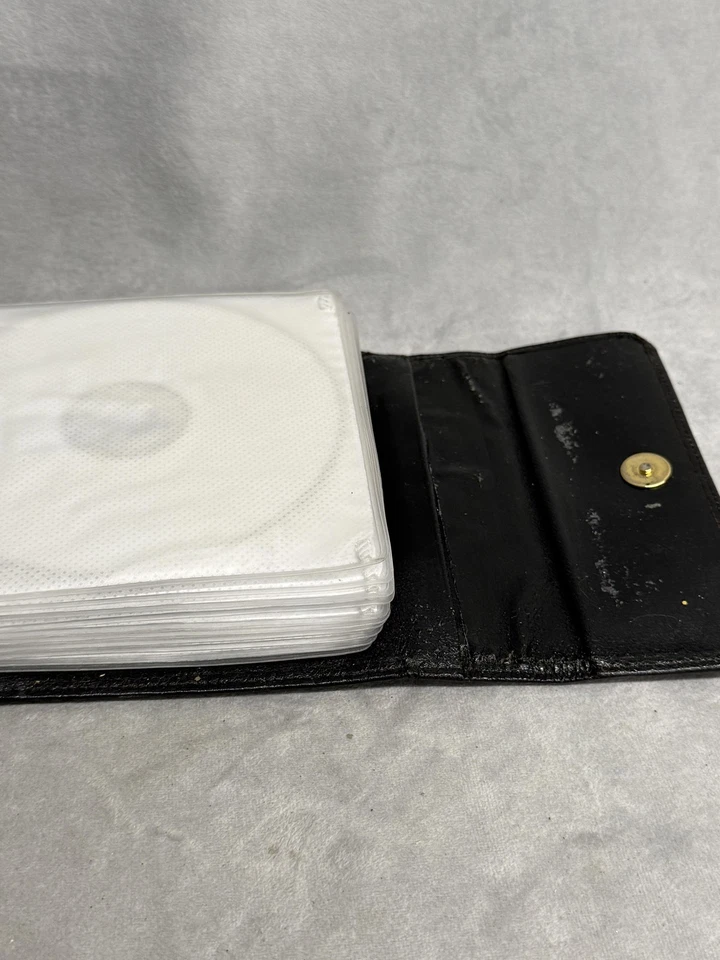 Vintage Music CD Lot in Genuine Leather Case Alan Jackson Grease Big Band Hits - Image 2 of 4