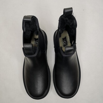 UGG W NEUMEL PLATFORM CHELSEA　　　　BLACK UGG Neumel Platform Boot Chelsea Size 10 Chunky Shoes Black