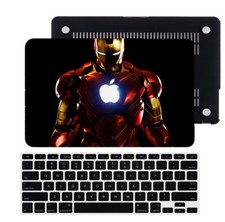 Iron Man Rubberized Hard Cut Out Case Cover For Macbook Pro Air 11 13" 14" 15 16