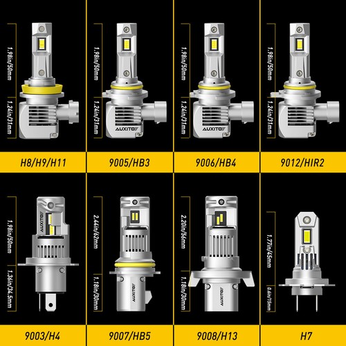 2/4/6X 2-Sides 9006 HB4 2400W LED 16000LM Headlights Hi/Low Kit Power Bulb 6000K - Picture 2 of 35