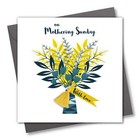 Mother's Day Card, Flowers Bouquet, Embellished with a colourful tassel