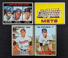 1967 Topps Baseball Lot 4 Cards