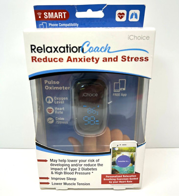 iChoice Smart Relaxation Coach & Pulse Oximeter OX200 (BRAND NEW SEALED)