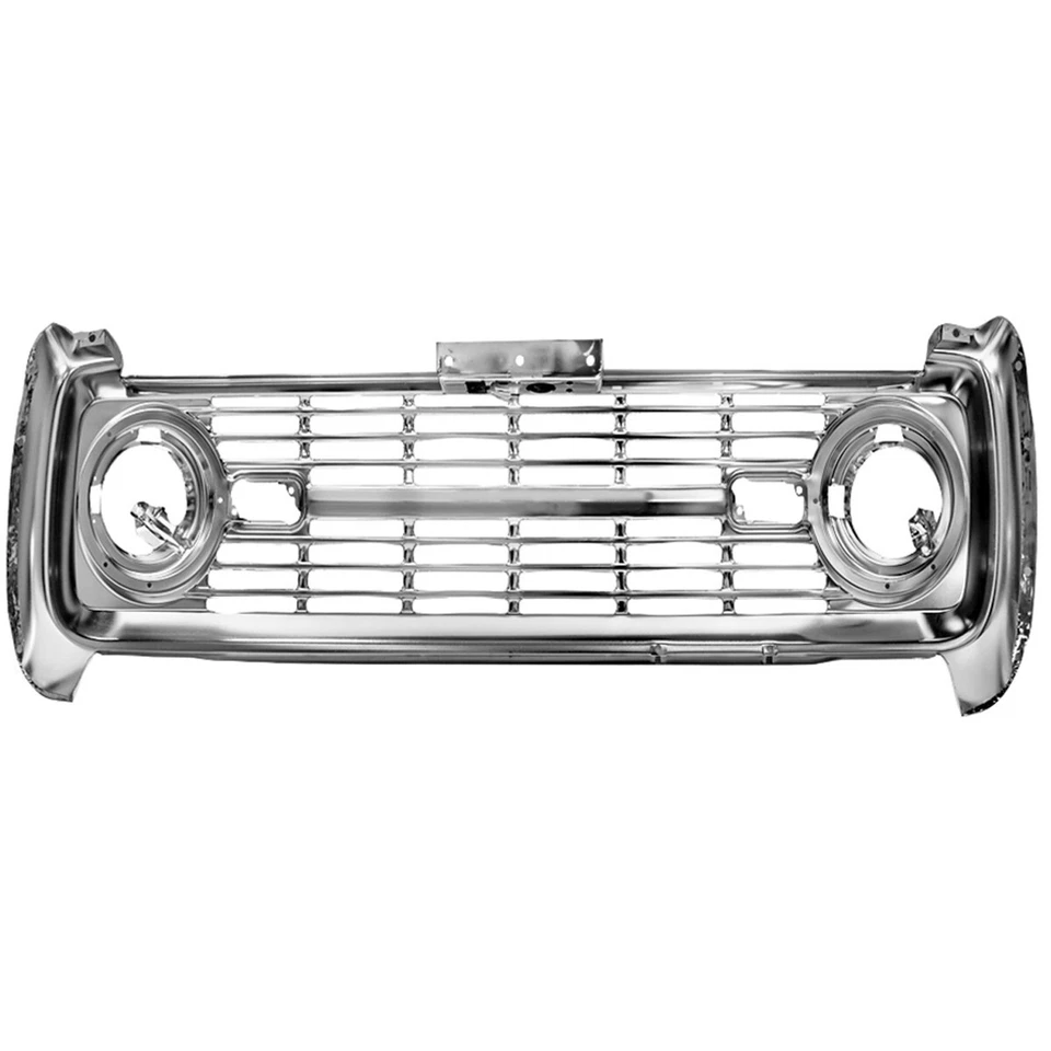1969~1977 Bronco Grille Without Logo Chrome Plated New Dynacorn 3725D Foto 2 de 2