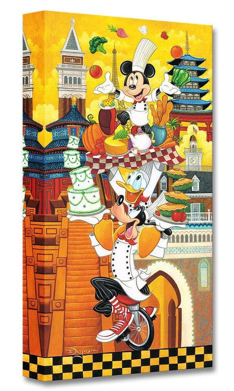 Mickey Mouse Chef Disney Fine Art Tim Rogerson Ltd Ed TOC A World of Flavor