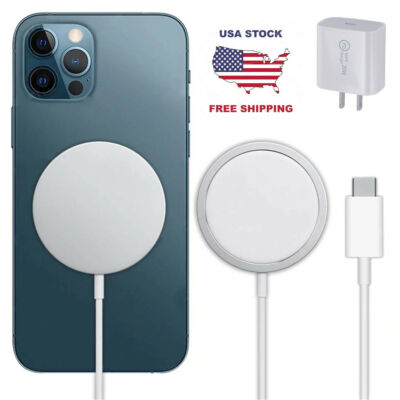 Chargeur Sans Fil MagSafe 15W – Compatible IPhone 15/14/13/12 & AirPods – Fixation Magnétique, Sécurité Anti-surchauffe – Design Compact Et élégant - 4