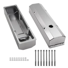 Valve Covers Fit Chevy Chevrolet SBC Fabricated Aluminum 283 327 350 383 400