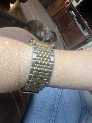 Vintage Pulsar Unisex Quartz Y100-4019 Two Tone Wristwatch 
