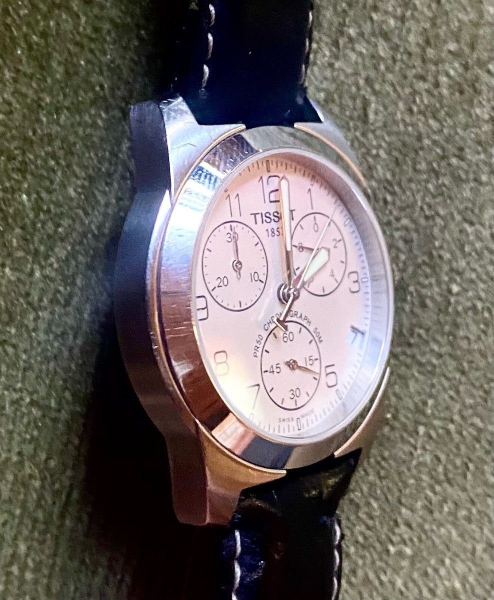 TISSOT PR50 黒文字盤 ローマンダイヤル 稼働品 TISSOT PR50 黒文字盤 ローマンダイヤル 稼働品 - メルカリ