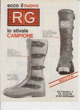 advertising Pubblicità -STIVALI MOTO RG '77-REGOLARITA ENDURO MOTOCROSS EPOCA