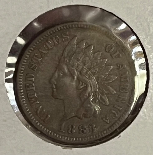1883 Indian cent XF ,  better date