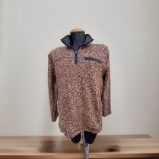 EDDIE BAUER PARTIAL ZIP PULLOVER FLEECE JACKET SWEATSHIRT SZ MED