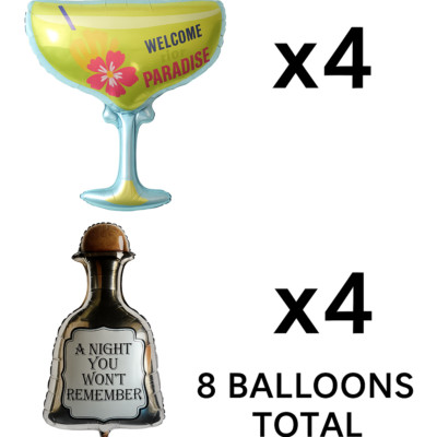 40'' Tequila Balloon And 24'' Margarita Balloon Mylar Foil Balloon Party Decor