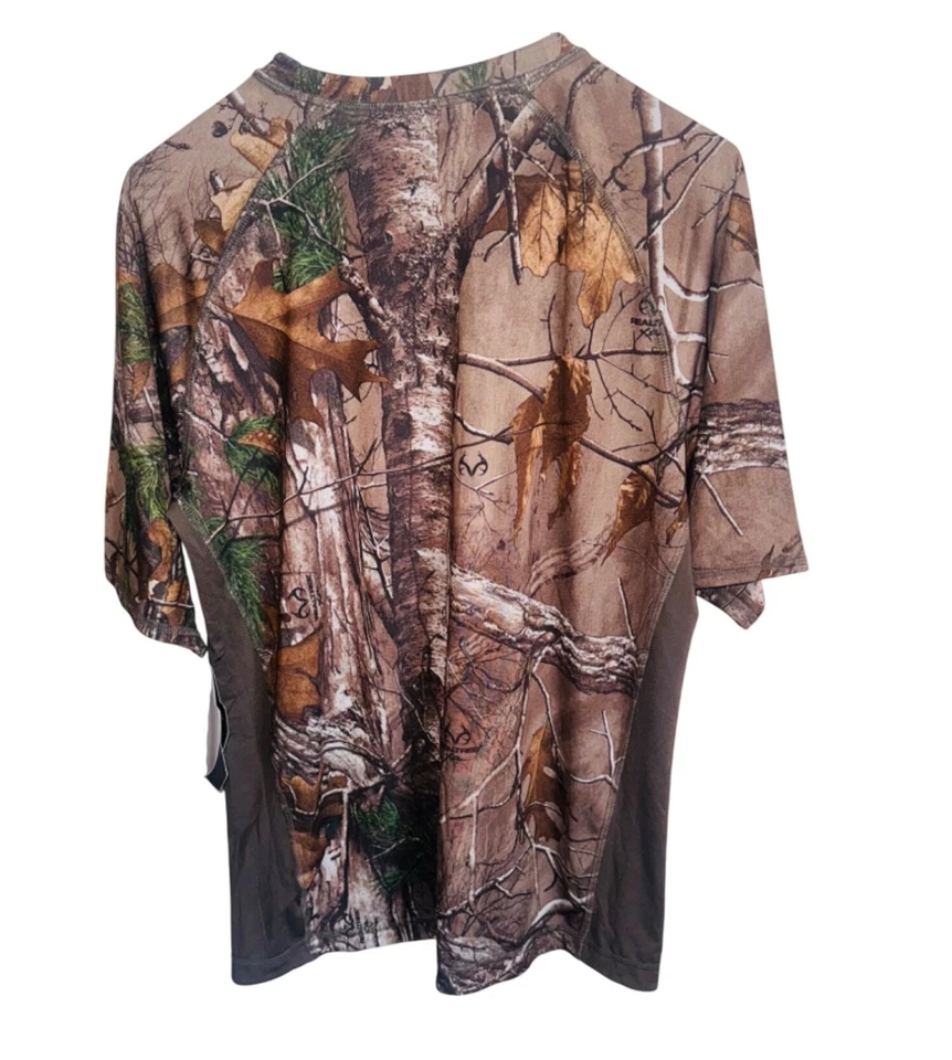 Game Winner Mens Realtree Max-5 Camo Short Sleeve Shirt Hunting Dri Fit Size S - Image 2 of 4