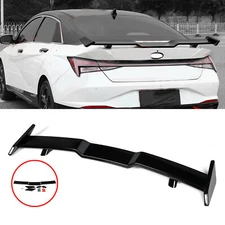 Glossy Black ABS Rear Trunk Spoiler Wing Lip Fit For Hyundai Elantra 2021-2023