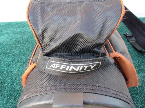 Affinity Cart Bag 13 Way Divider Top with 8 Zipper Pockets Black & Orange - Picture 13 of 15
