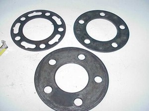 3 Lightweight Steel 5 x 5 Wheel Spacers .125"---.125" & .200" Thick