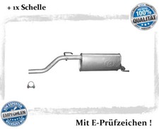 Endschalldämpfer Opel Corsa D 1.0 44/48KW Auspuff Endtopf Schelle