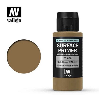 VALLEJO 73606 PRIMER GREEN BROWN 60ml (Acrylic Primer)