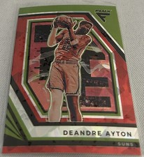2022-23 Panini Flux Basketball Deandre Ayton Phoenix Suns Red Cracked Ice Prizm