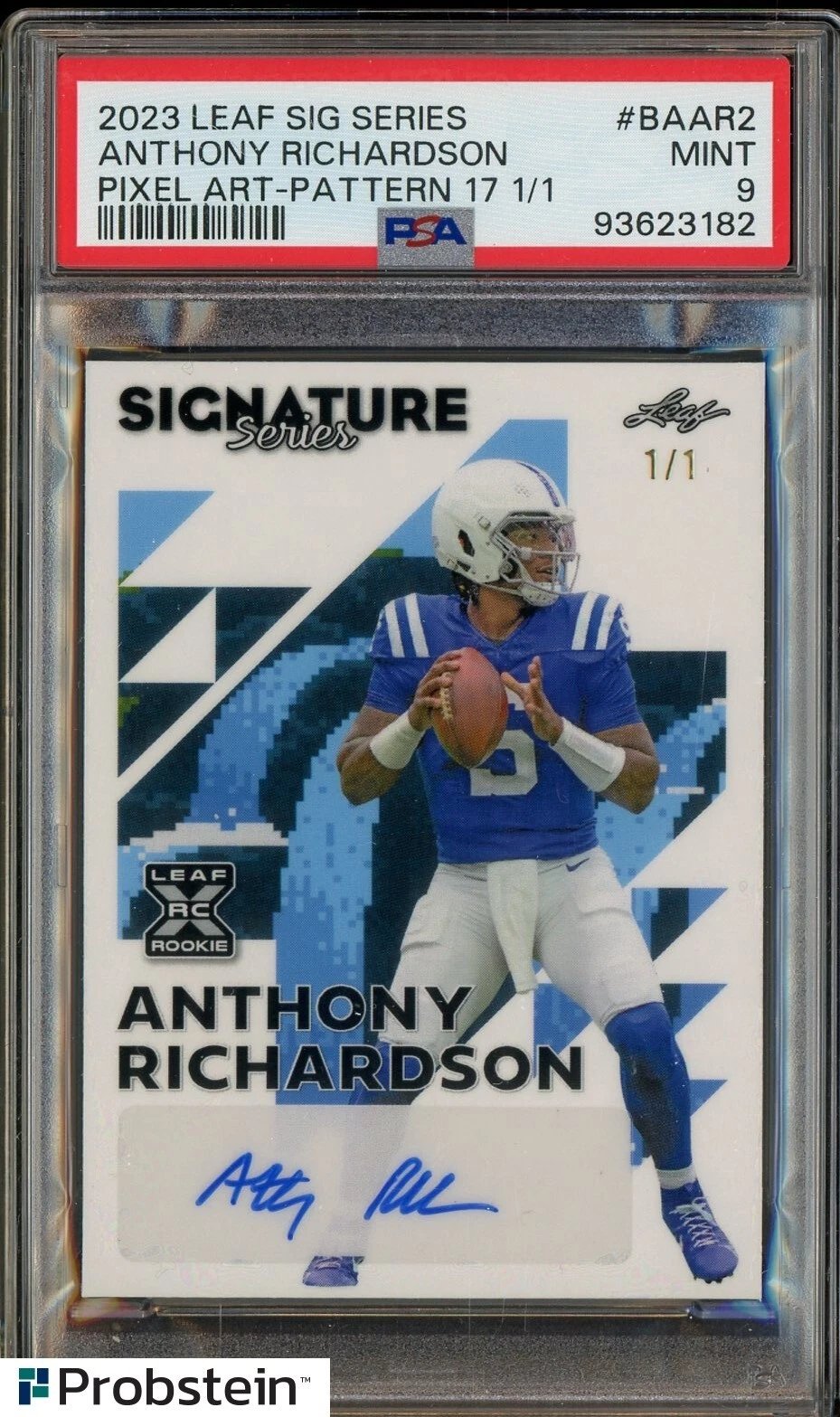 Anthony Richardson Leaf Signature Series #BAAR2 Pixel Art-Pattern 17 1/1