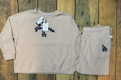 Women's WEAR by Erin Andrews  Oatmeal Los Angeles Dodgers Sz 3X plus
