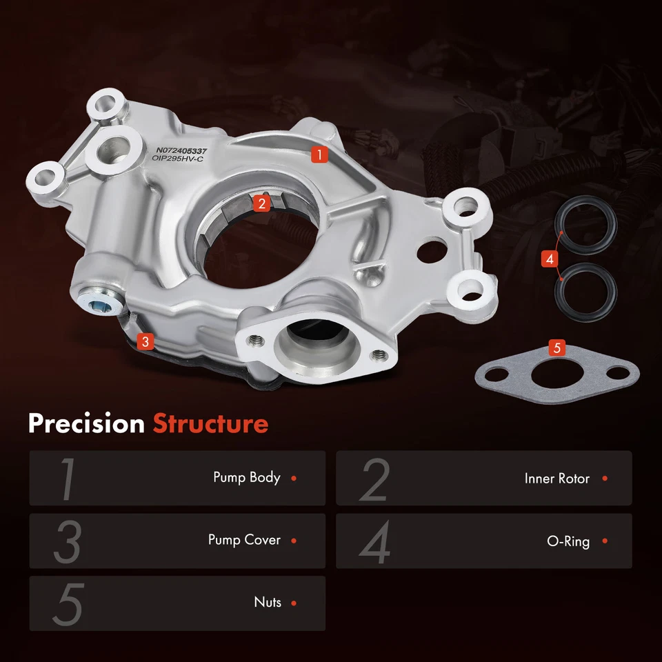 Bomba de aceite de motor para GMC Canyon Envoy XUV Savana 1500/2500/3500 Sierra 1500/2500 Foto 4 de 4