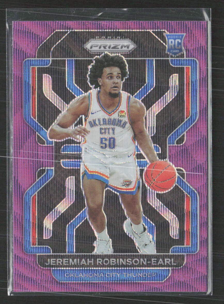 2021-22 Panini Prizm #319 Jeremiah Robinson-Earl Purple Wave (V)