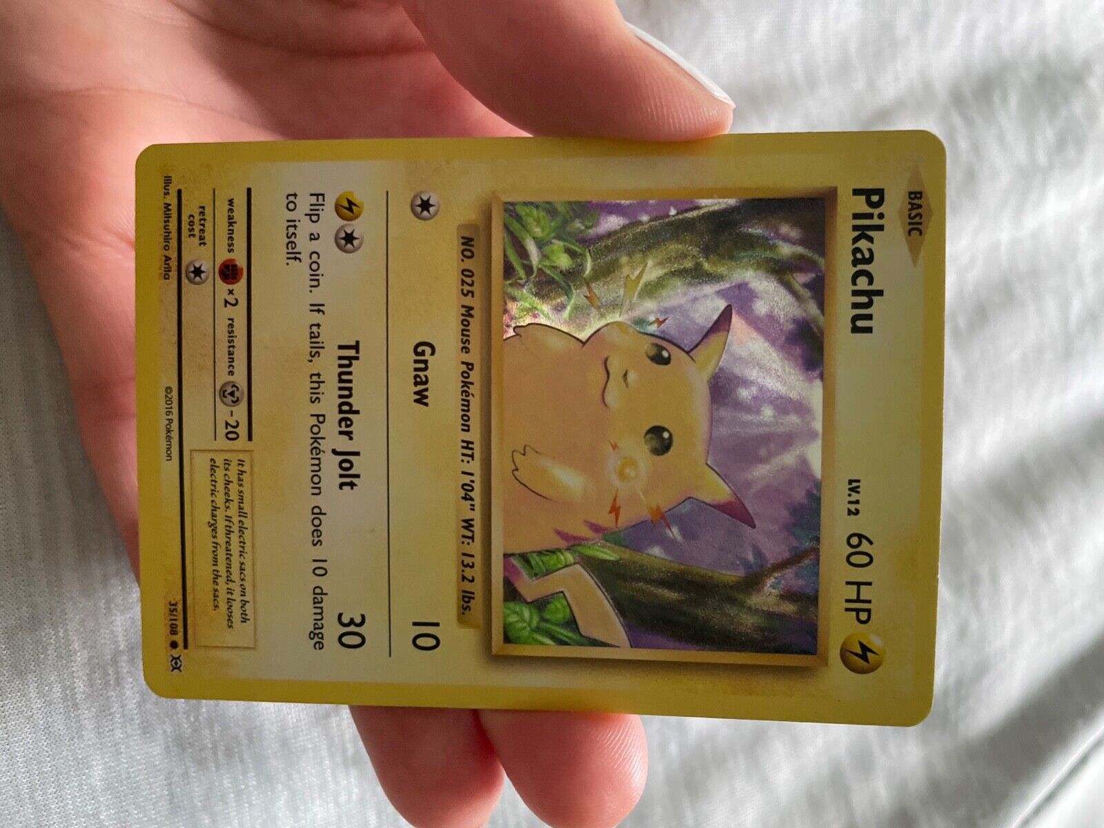 Rare shiny Pokémon Pikachu 2016 35/108