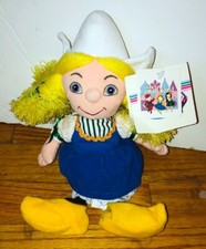 Vintage Disney Store It's A Small World Holland Bean Bag Plush Doll NWT