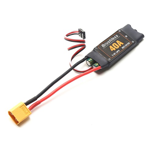 2Pcs 40A Brushless ESC Electronic Speed Controller XT60 Plug for Helicopter Z2J2 - Picture 2 of 9