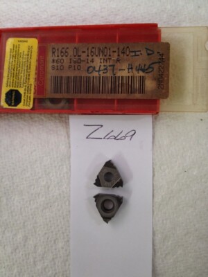 5 NEW SANDVIK R166.0L-16UN01-140 THREADING CARBIDE INSERTS GRADE: S10  {Z669}