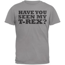 Have You Seen My T-Rex Adult Grey Flip-up T-Shirt Top