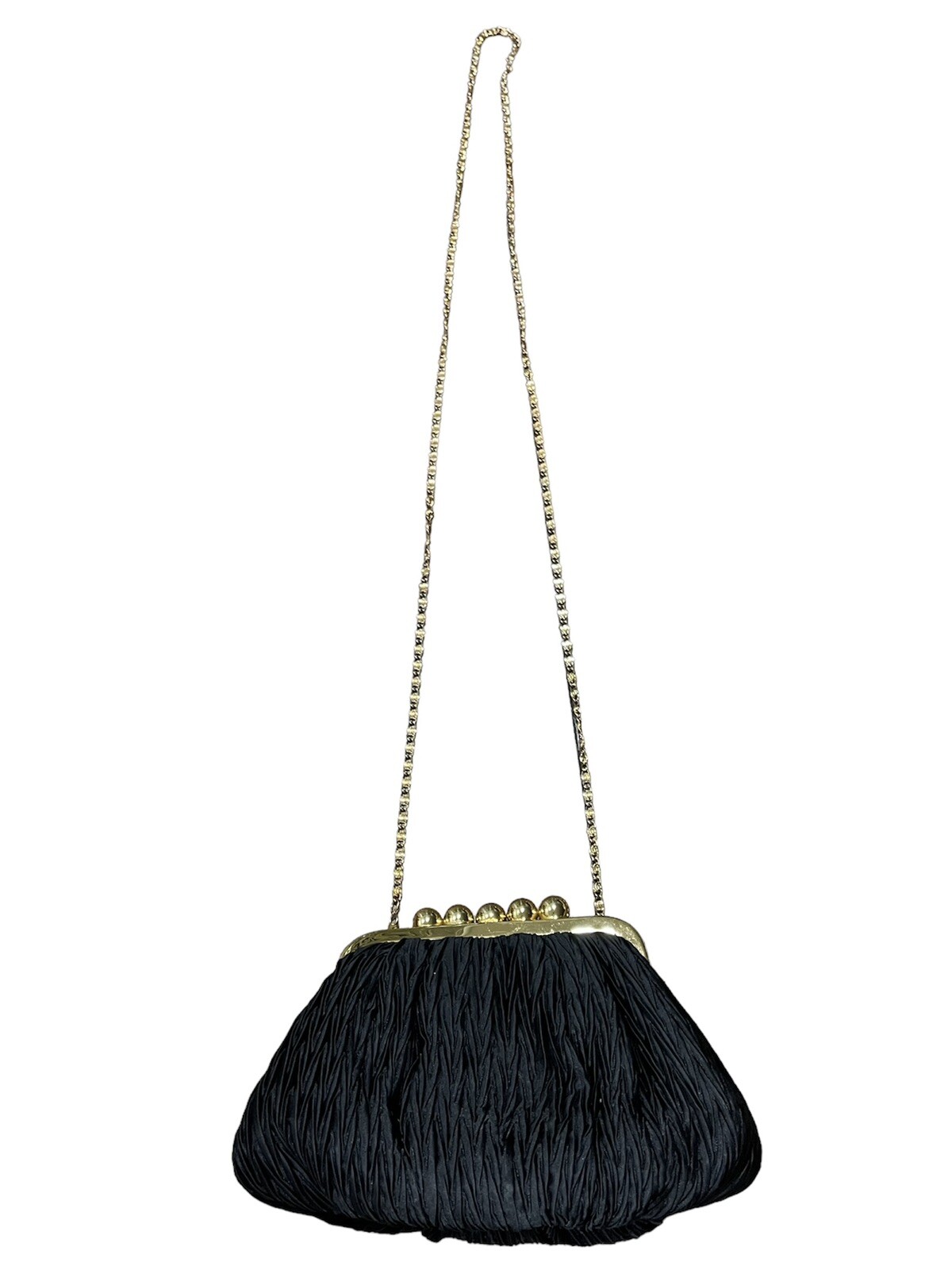 Carla Marchi Shoulder Cocktail/Party Handbag Kiss Lock Clutch Pristine Condition