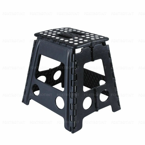 22 / 39 cm Folding Step Stool Plastic Portable Foldable Chair Store Flat Outdoor - Picture 20 of 23