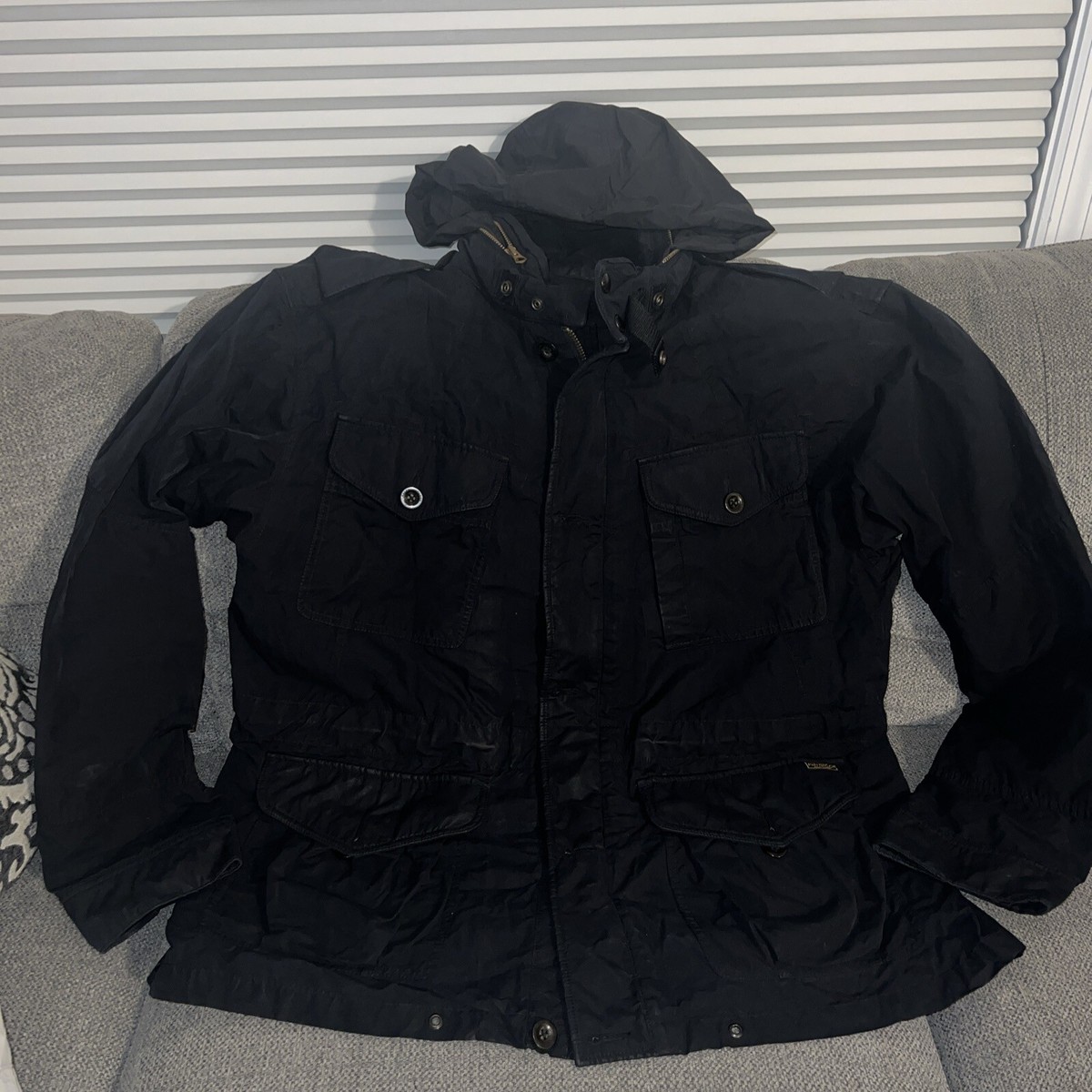 Vintage POLO RALPH LAUREN Jacket Field Military Coat Utility Mens