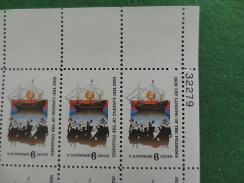 Doc Sc# 1420 The Landing of the Pilgrims 6¢ 1970 Sheet of 50 MNH - Picture 3 of 4