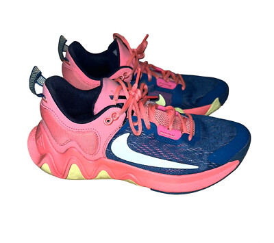 Nike Giannis Immortality 2 Dark Marina Blue Pink Basketball Unisex Sneakers Sz 8