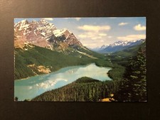 Old Vintage "PEYTO LAKE and MOUNT PATTERSON-CANADIAN ROC " Postcard Made in USA