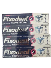 4 PACK Fixodent Professional Ultimate Denture Adhesive Cream, 1.8 oz