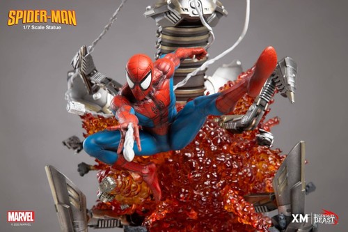 MARVEL Spider-Man Impact Series Ver A - XM Studios Collectibles Statue Brown Box - Picture 9 of 13