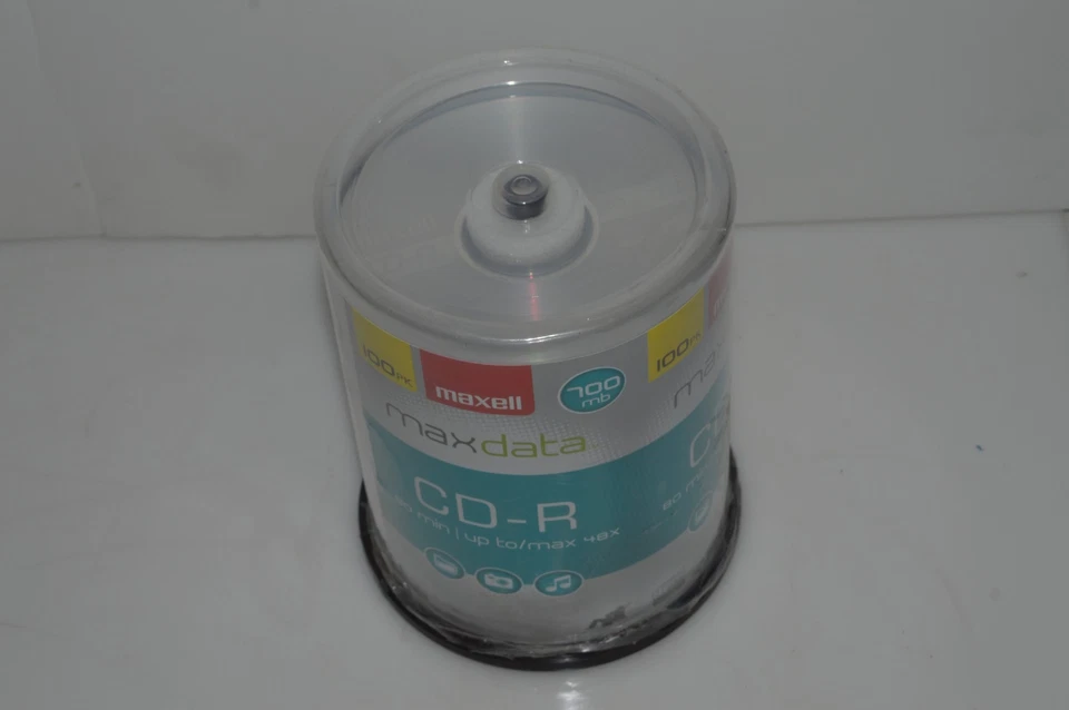 ^^ Maxell Maxdata CD-R 100PK 700MB 80 Minuten / bis Zu / Max 48X Neu Und - Bild 2 von 2
