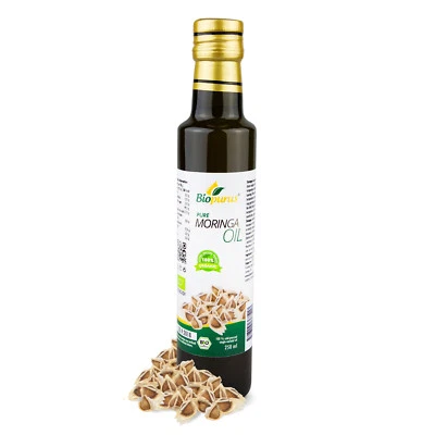 Biopurus Certified Organic Cold Pressed Moringa Seed Oil 250ml