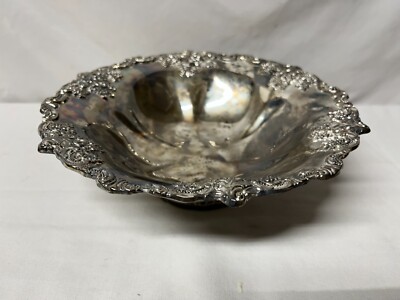 Wallace Silversmiths Silver Plated Grand Baroque Bon Bon Candy