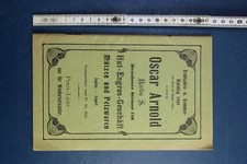 1905 Oscar Arnold Berlin Preisliste Filzhut M&uuml;tzen Strohh&uuml;te Hut Katalog Propekt