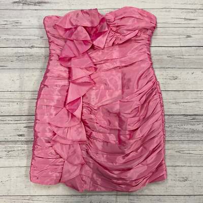 Dolly & Delicious Extreme Ruffle Micro Mini Dress Pink Women's Size 8 New |  eBay