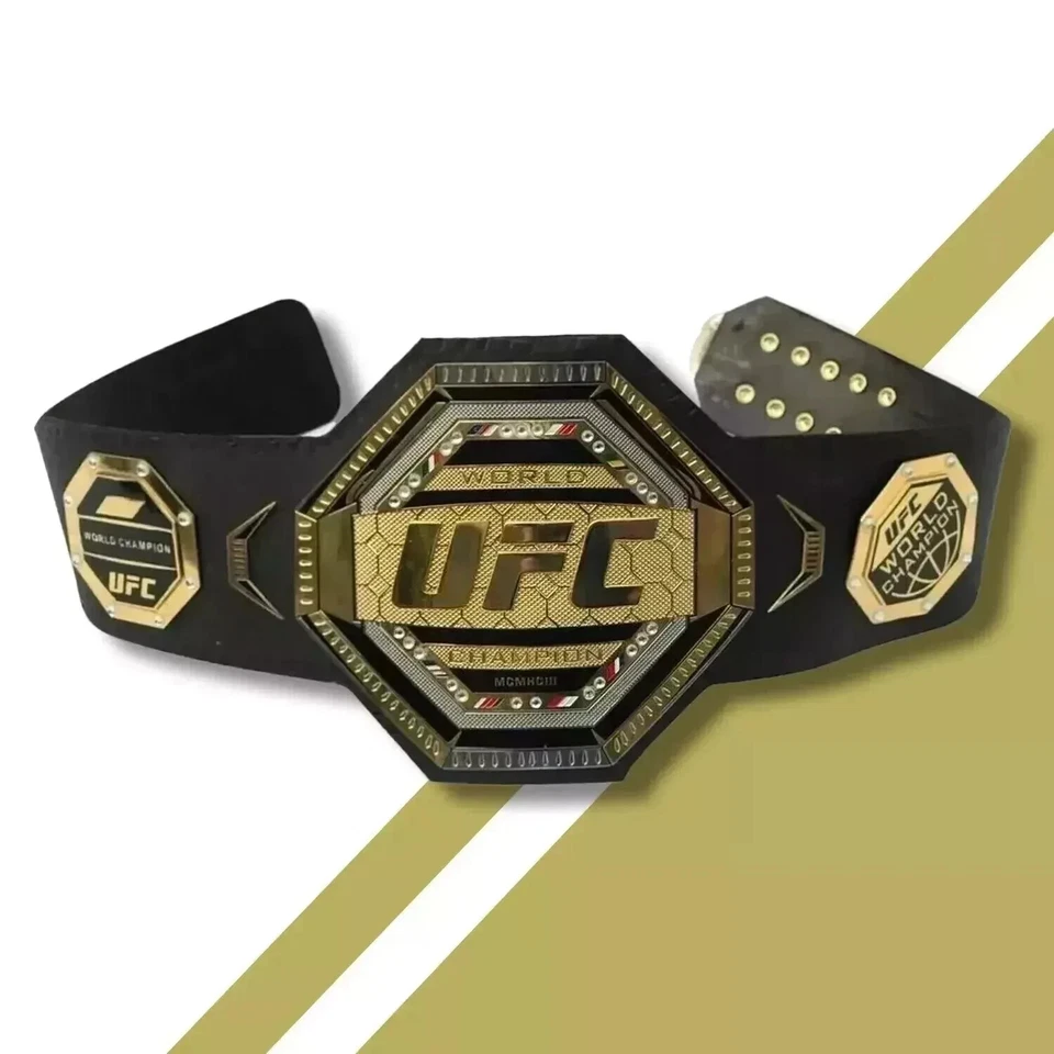 Cinturón Título Campeonato UFC Legacy 2mm Latón Oro Réplica Cinturón Talla Adulto Foto 2 de 4