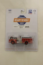 Athearn HO Scale RTR Ford C Canopy Cab Fire Truck Chicago Engine 47 #92119