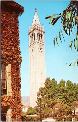 Postcard CA U Cal Berkeley -  Campanile Tower